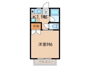 青木ヒルズアルファ－３の物件間取画像